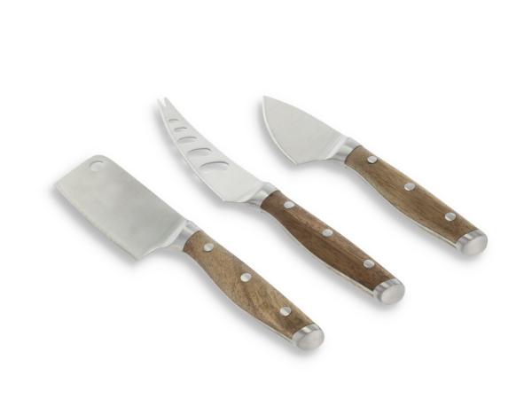 Claus Holm - HOLM Ostesæt 3 dele Akacie/Stål