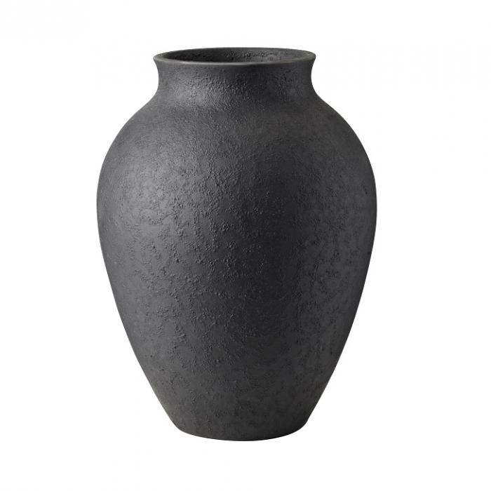 Knabstrup, vase, sort, 27 cm