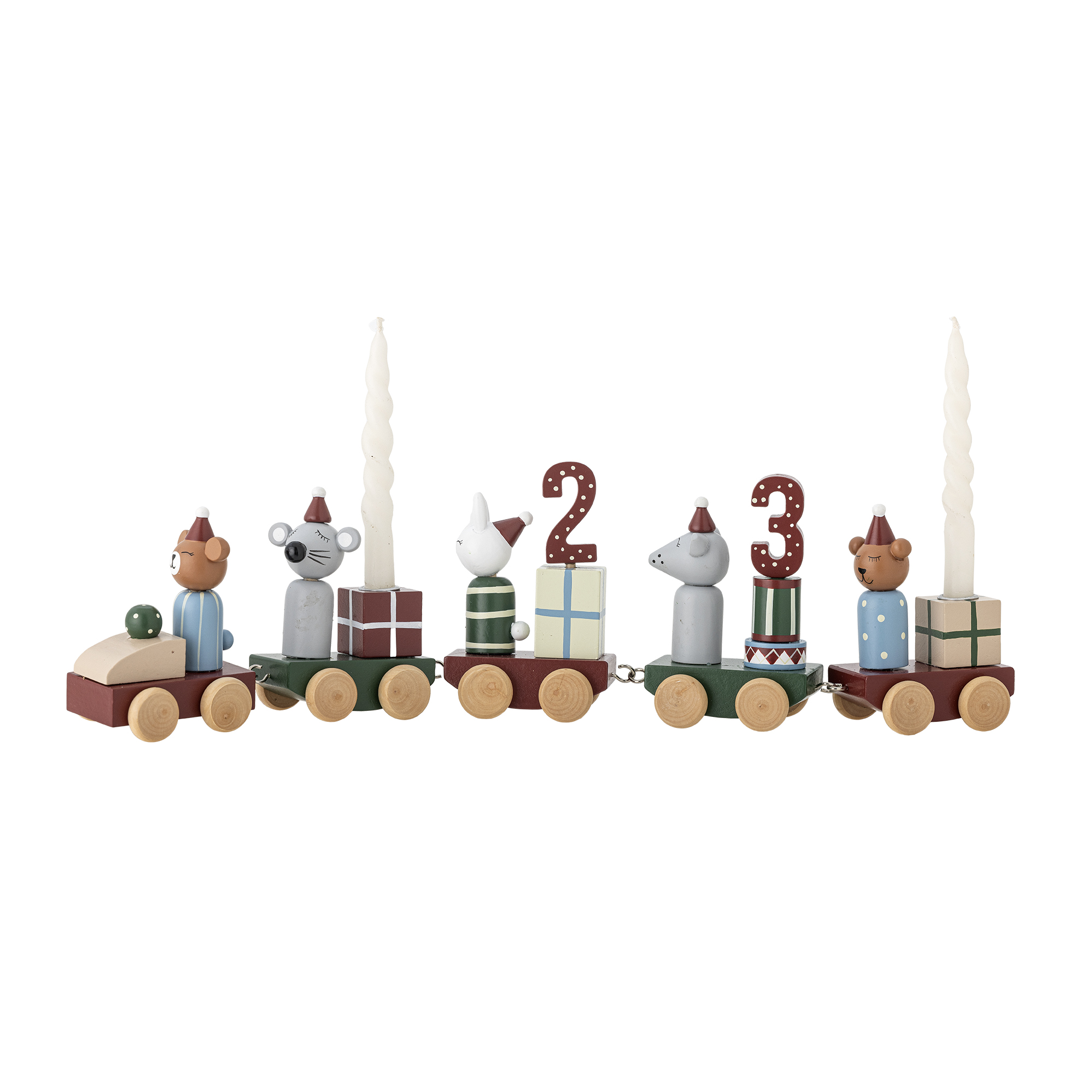 Bloomingville - Junaid Deko, Multifarvet, FSC®100%, MDF, L38xH11xW5 cm