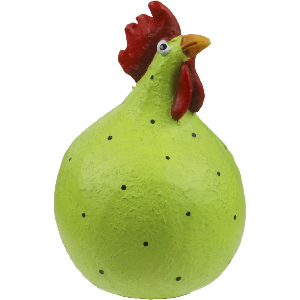 Høne, grøn, 13 cm
