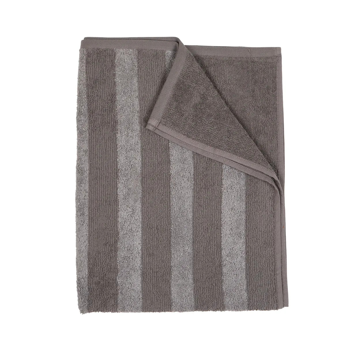 Håndklæde Stripe 50X70 Grå