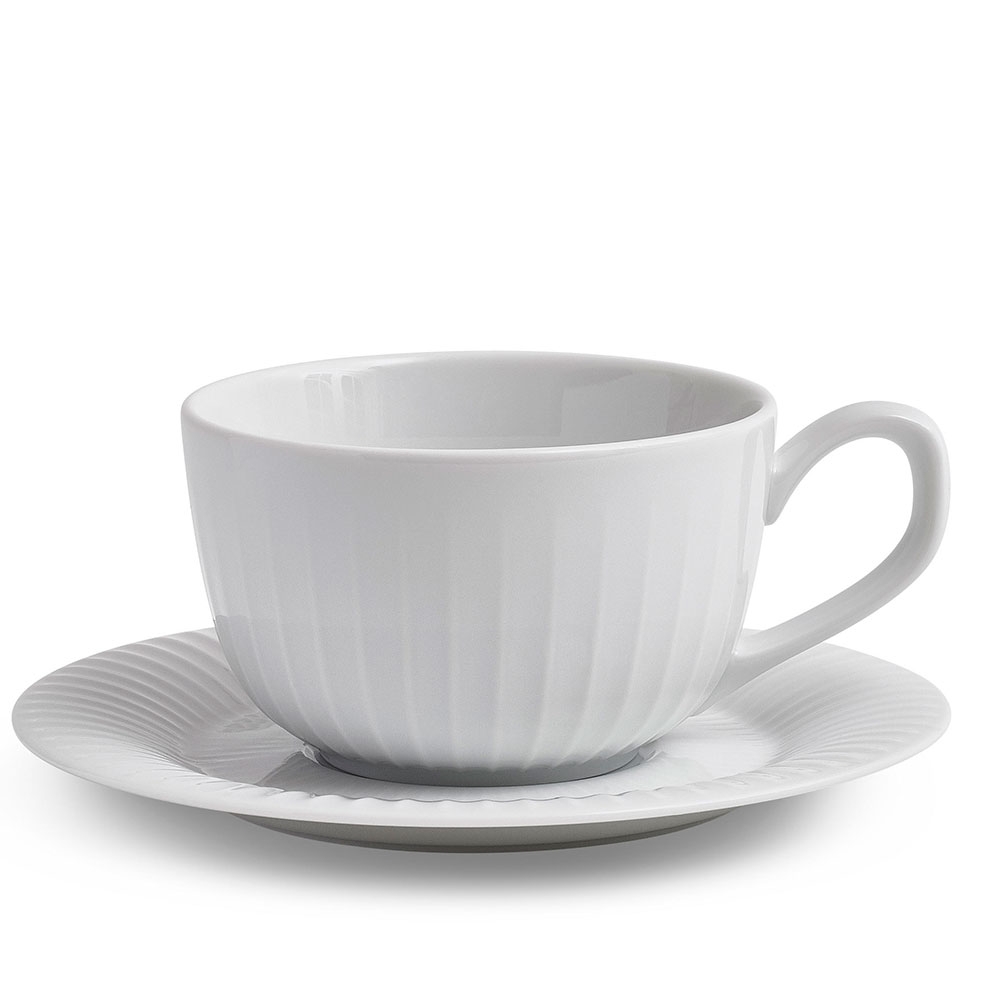 Kähler - Hammershøi kop med underkop 25 cl hvid