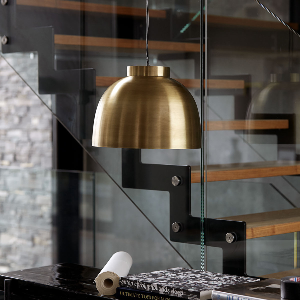 Lampe Bowl, messing Lampe Bowl, messing