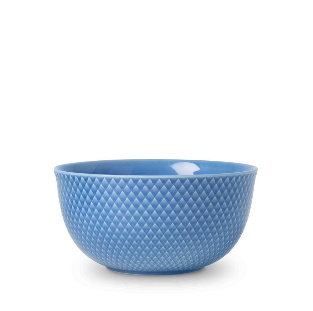 Billede af Lyngby Porcelæn - Rhombe Serveringsskål, 17,5 cm, blå hos Rikki Tikki Shop