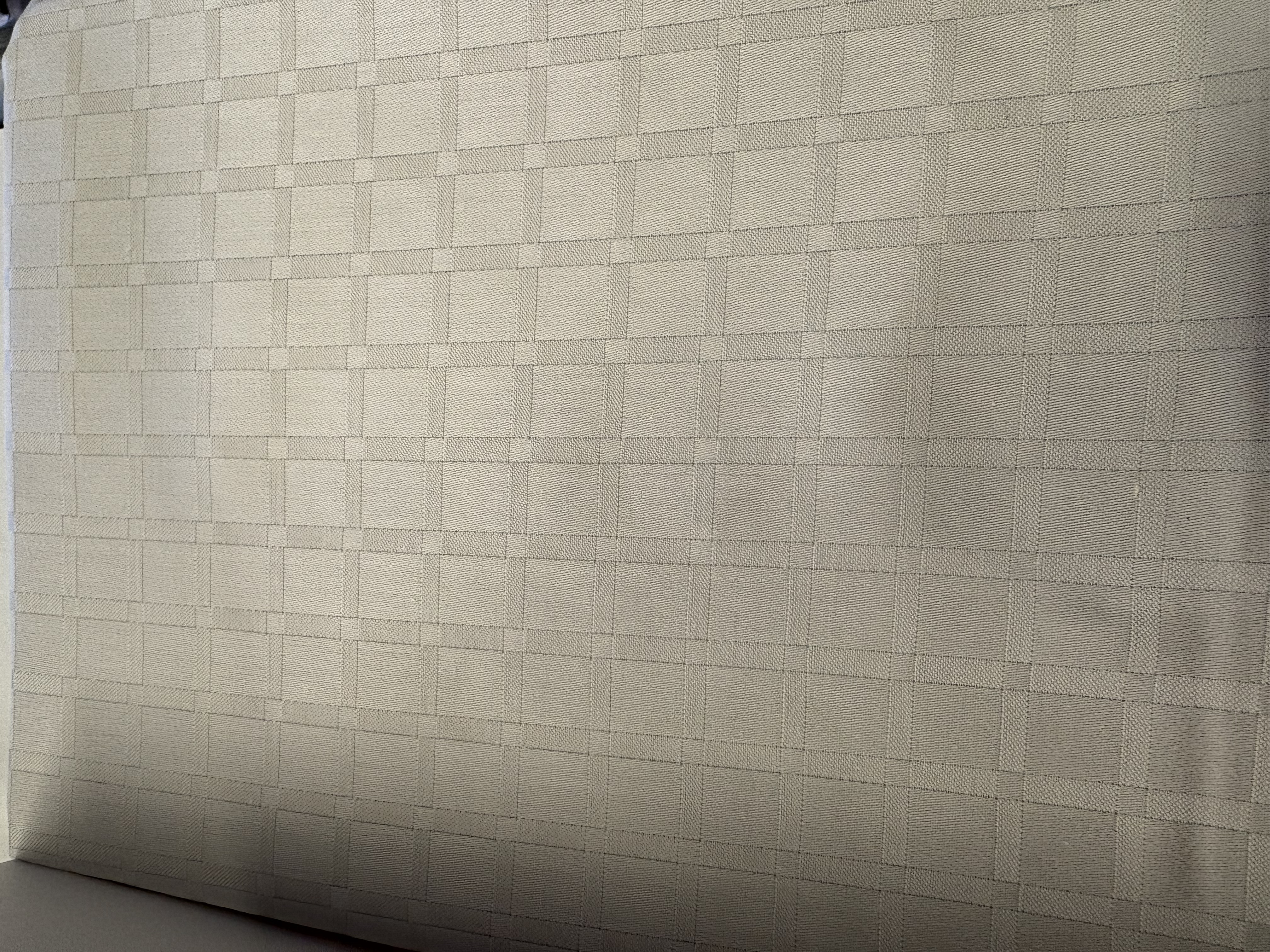 DANALEX , Damaskvævet hovedpudebetræk, lysegrå tern , 60x63 cm