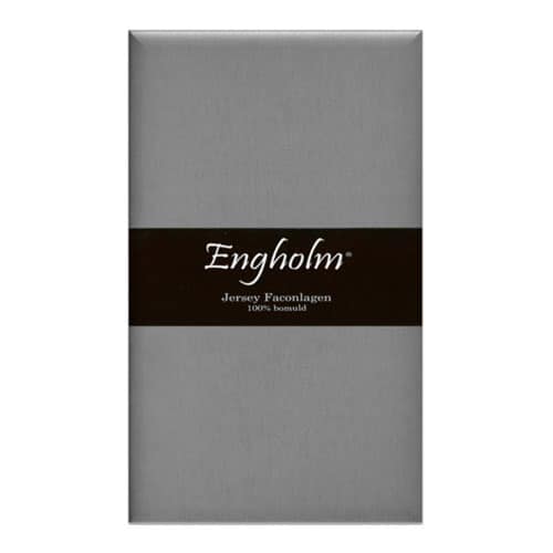 Engholm Textiles - Jersey faconlagen, 90x200x20 cm, Grå