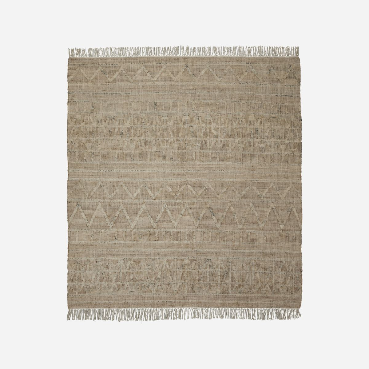 Tæppe, Shriv, Sand 250x250 cm