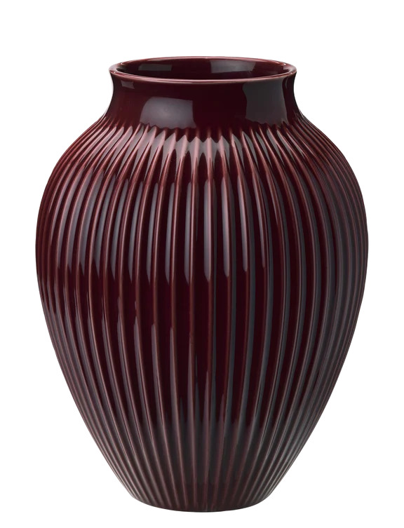 Knabstrup -  vase H 27 cm ripple berry