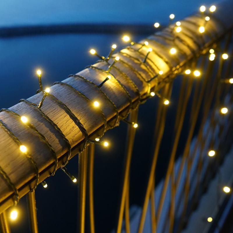 Sirius - Easy-Line Batterikæde 300 LED,14,95m, Varm Hvid billede