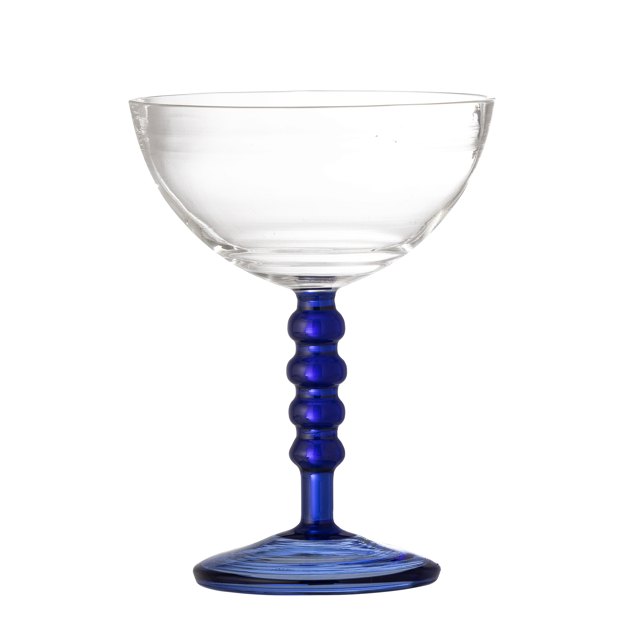 Bloomingville - Noemi Cocktailglas, Blå, Glas, D11xH14,5 cm billede