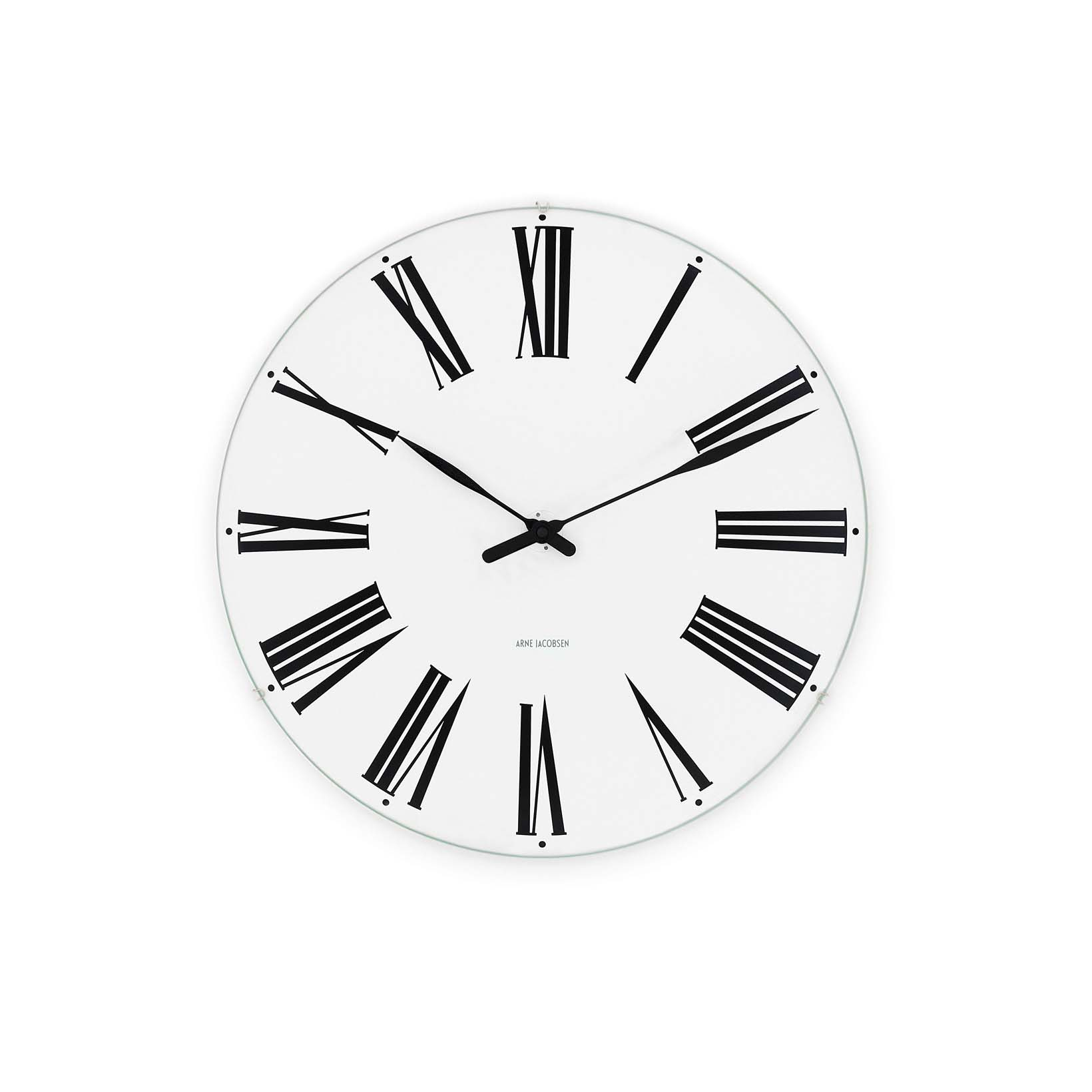 Arne Jacobsen Roman Vægur Ø29 cm sort/hvid Arne Jacobsen Roman Vægur Ø29 cm sort/hvid