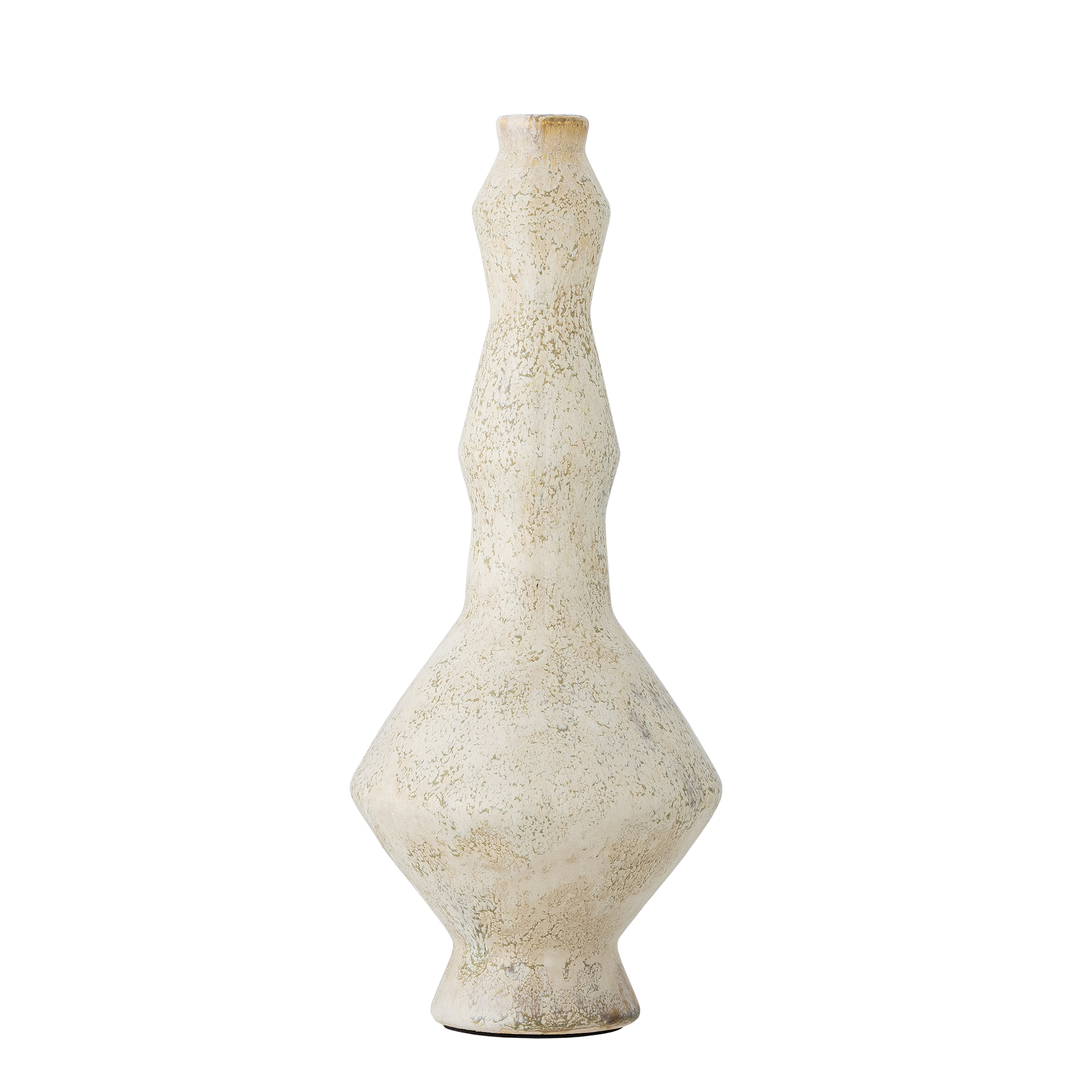 Bloomingville - Bancroft Lysestage, Hvid, Terrakotta, D13,5xH33 cm