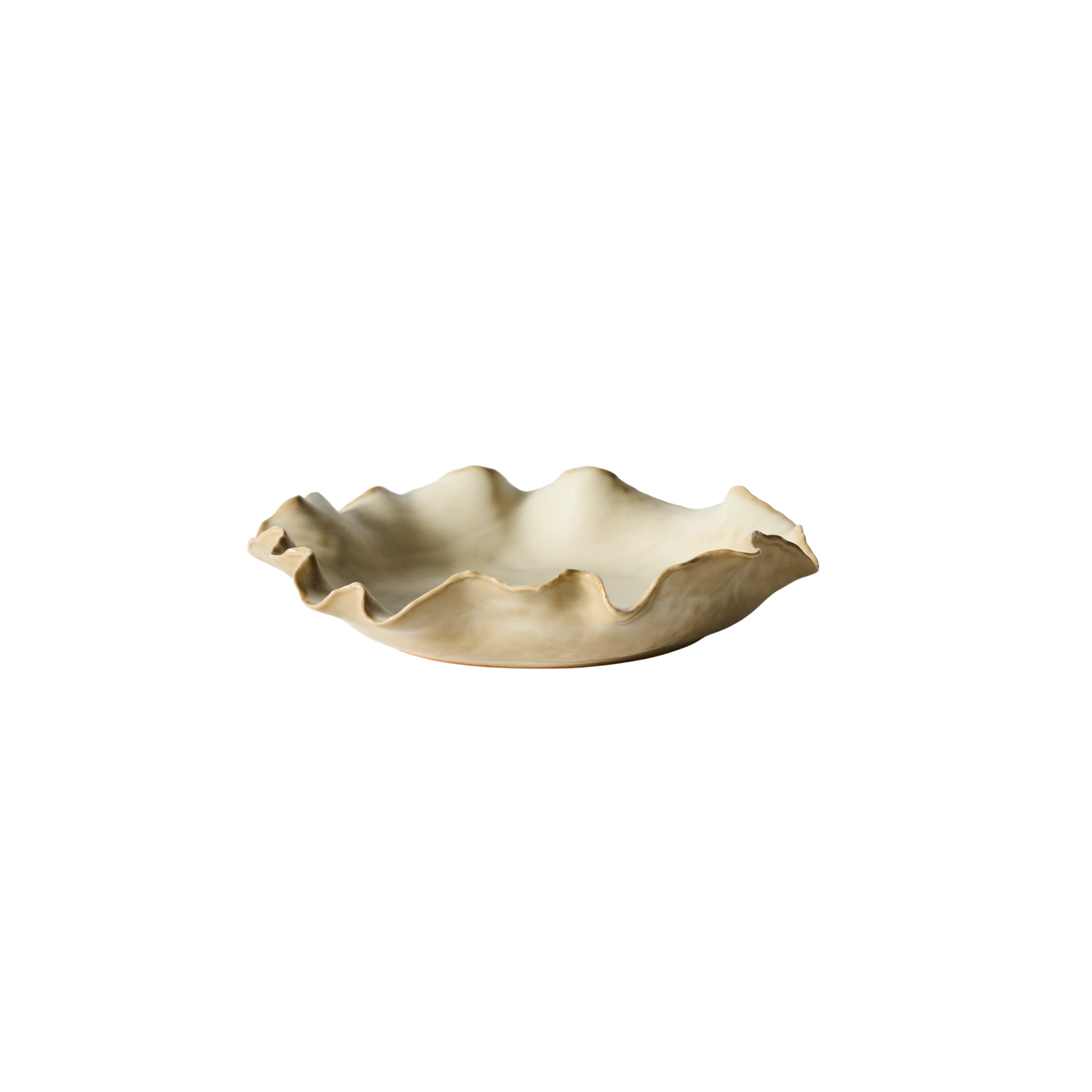 Muubs - Saku Serveringsfad M - Creme, L22,5xD22,5xH5 cm