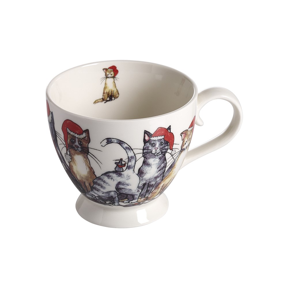 Nääsgränsgården - Teacup Santa Cats, H.10cm, 40cl