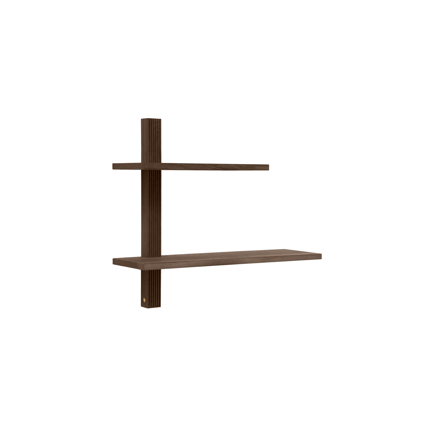 Andersen Furniture - Phase Shelf - Røget, L60xD18xH55 cm - 100% Massiv Eg - Røget Olie