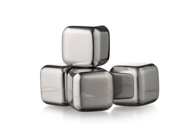 Funktion Whiskysten i rustfrit stål 4 stk. Funktion Whiskysten i rustfrit stål 4 stk.