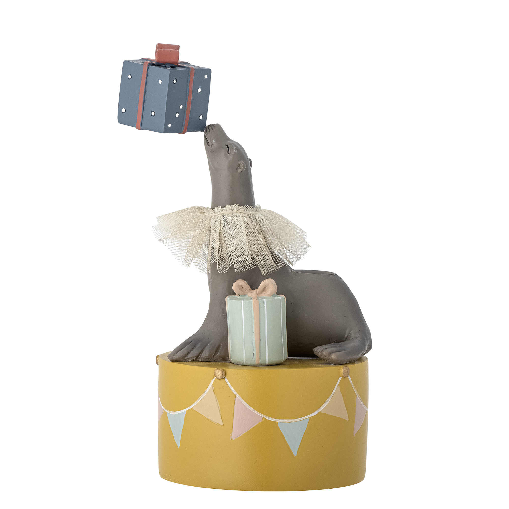 Bloomingville - Flor Lysestage, Multifarvet, Polyresin, D10xH19 cm billede