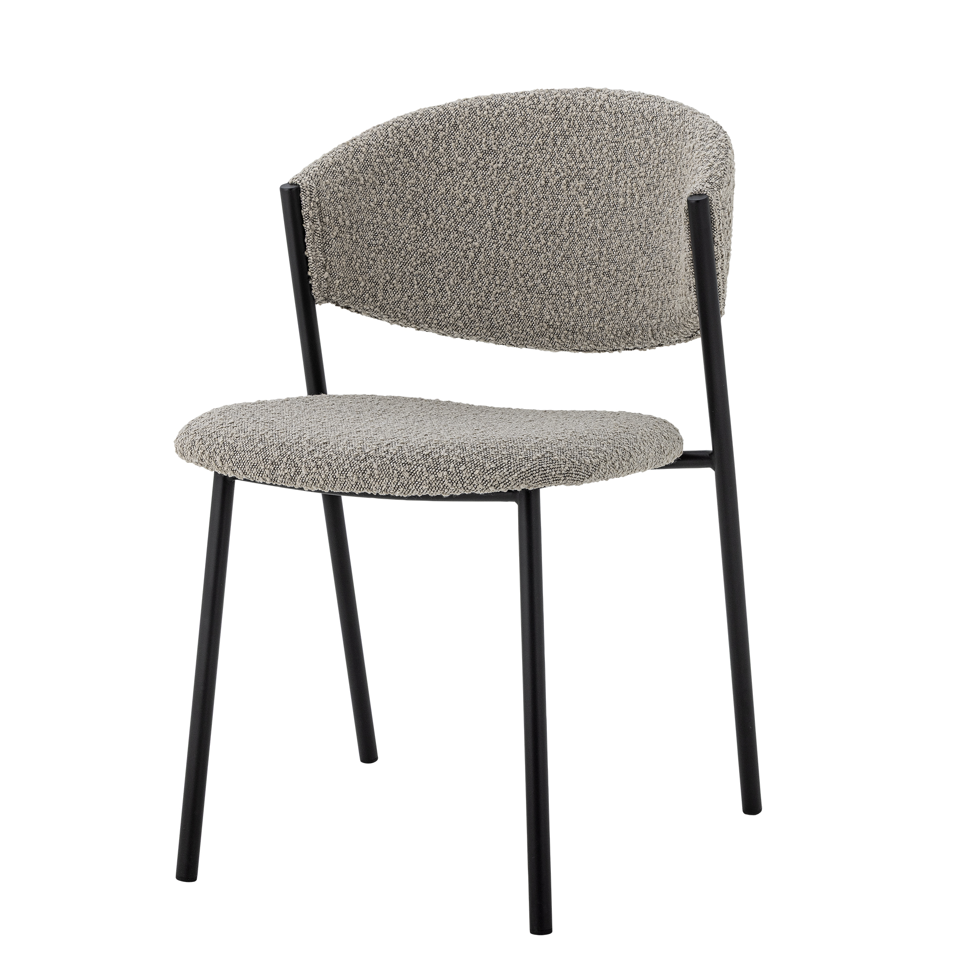 Bloomingville - Marlo Spisebordsstol, Grå, Polyester, L49xH79xW54 cm