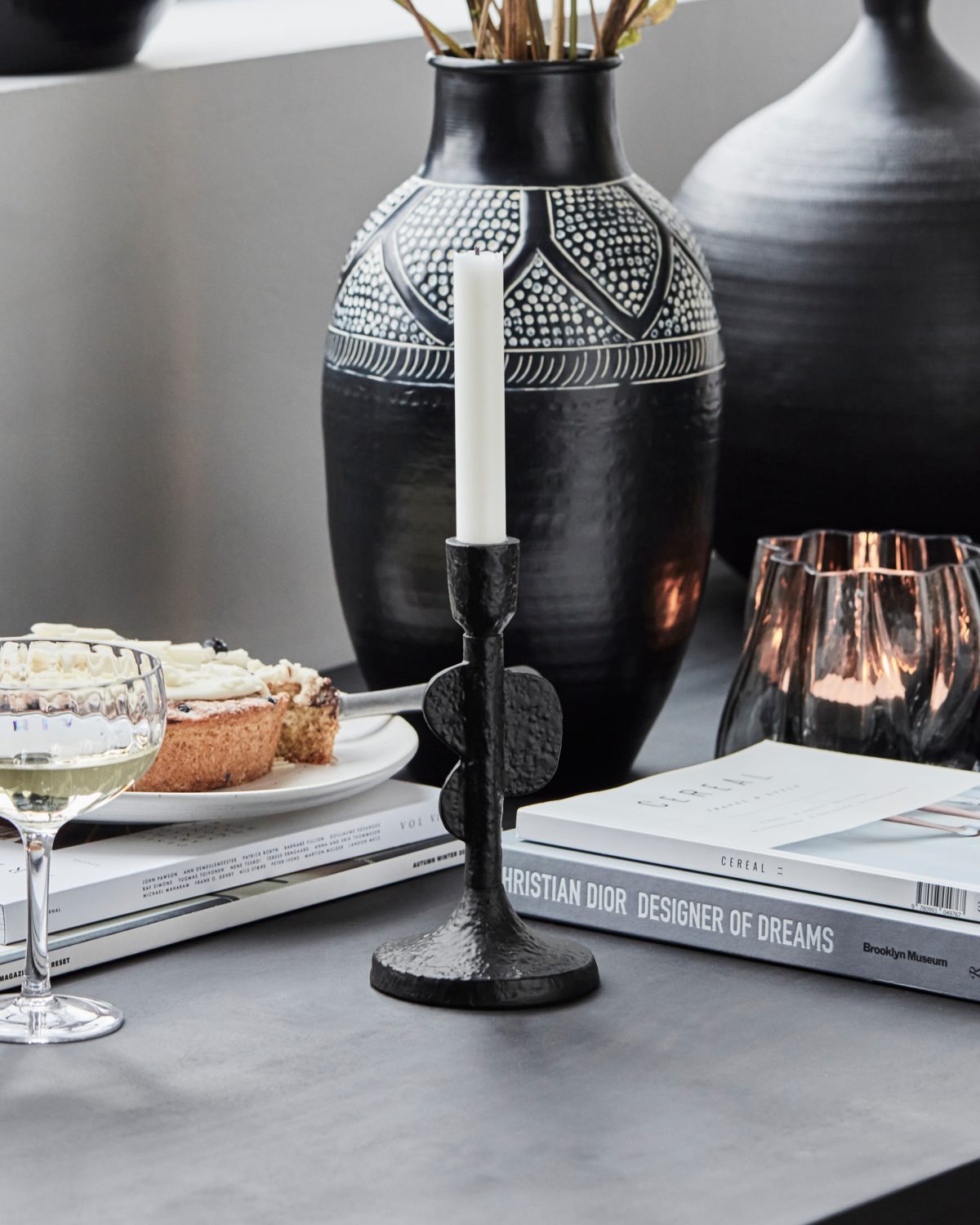 House Doctor - Lysestage, Donna, Sort billede