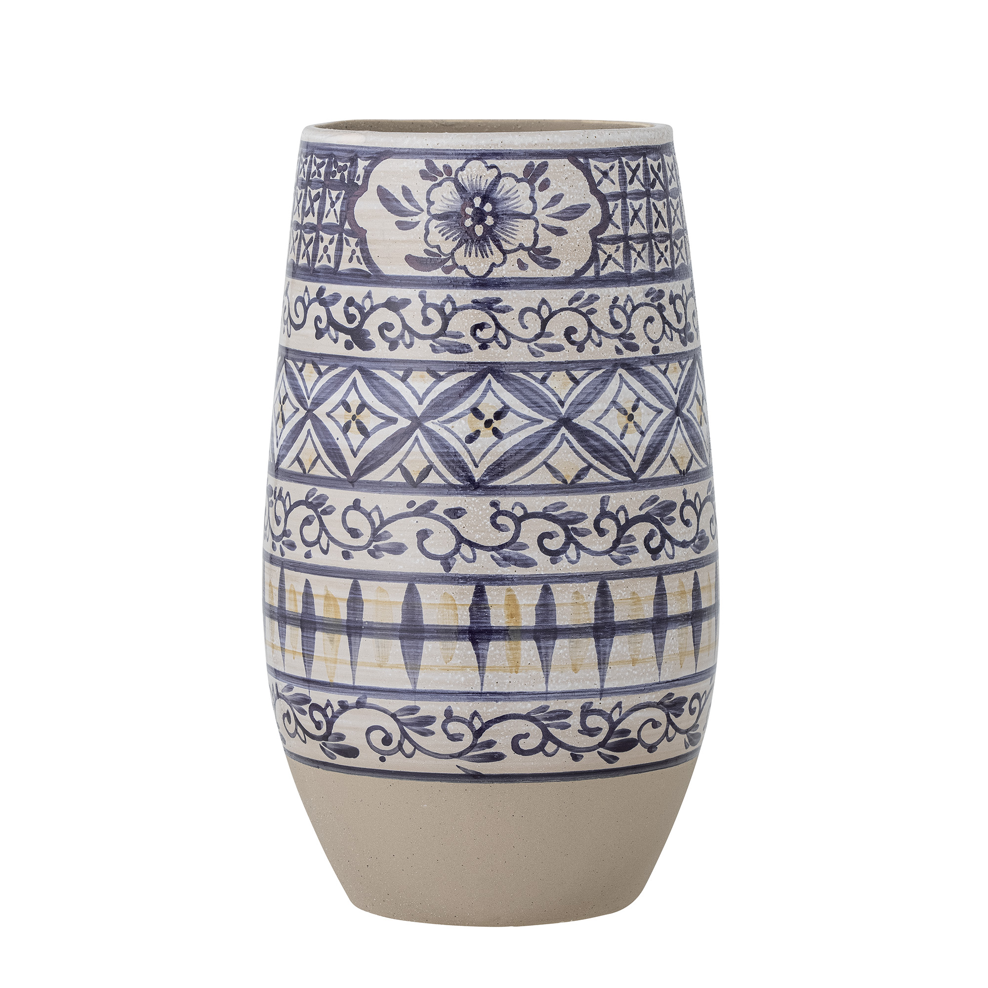 Bloomingville - Nadya Vase, Blå, Stentøj