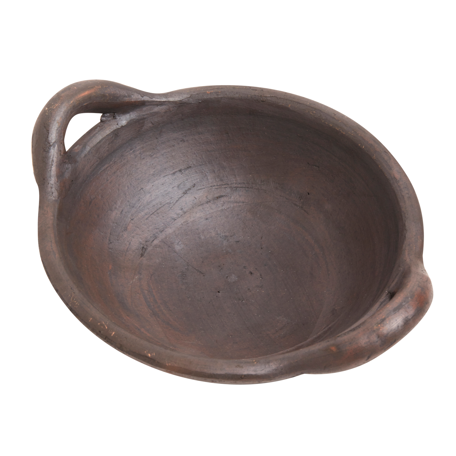 Hazel Skål m. Håndtag S - Brun/Sort, Ø16,5xH7 cm - Terrakotta - Brun/Sort