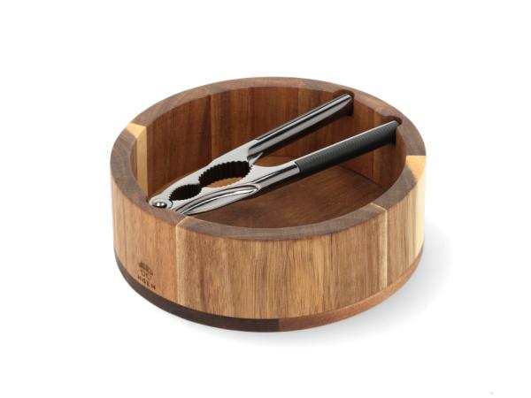 Claus Holm - Nøddeknækkersæt Rund Akacietræ HOLM