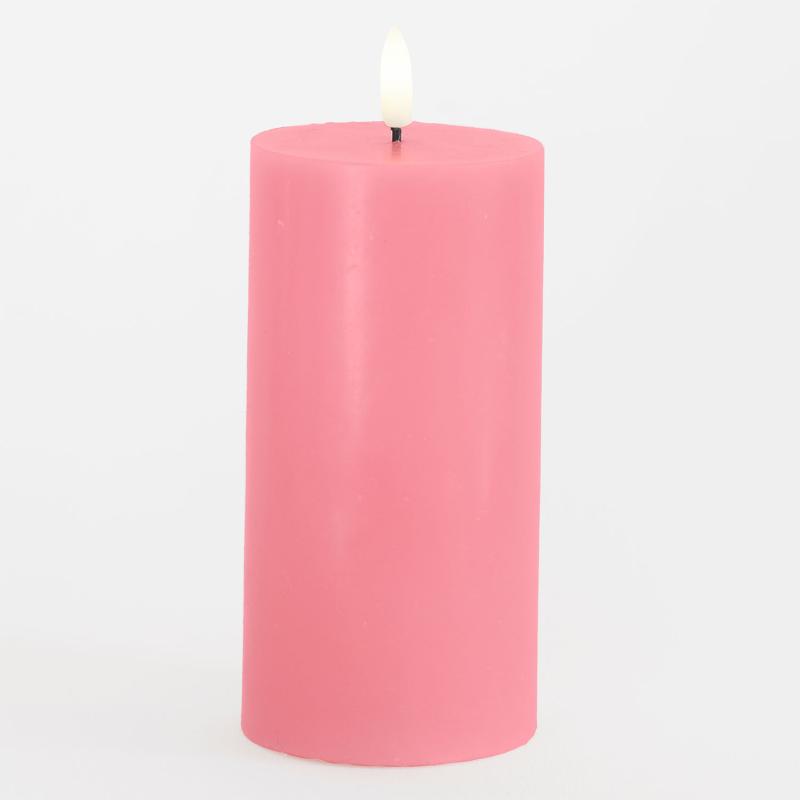 Sirius - Sille Bloklys, Ø7,5xH15 cm, Old Rose