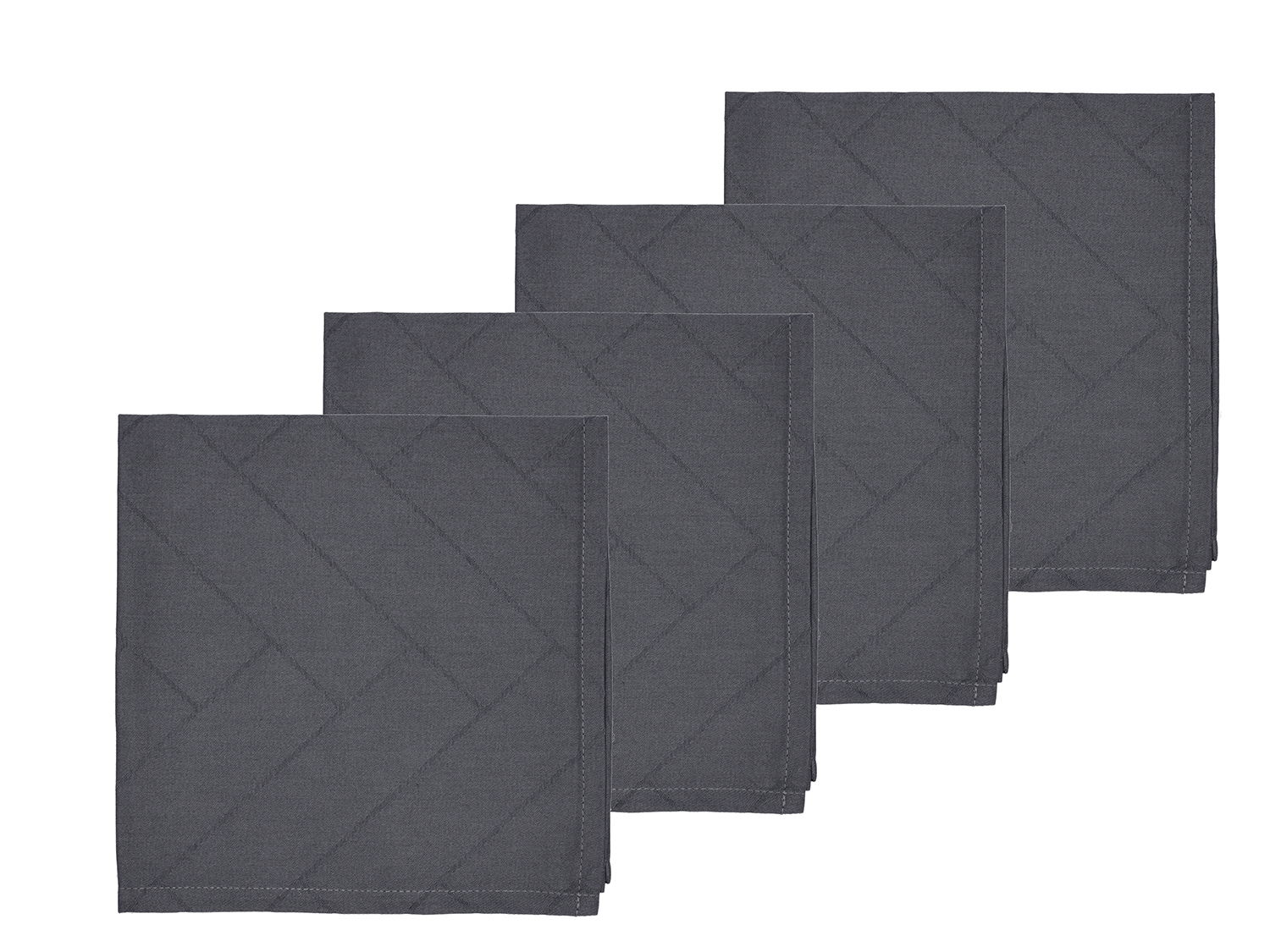 Södahl - Stofservietter Tiles Damask Ash 4 stk