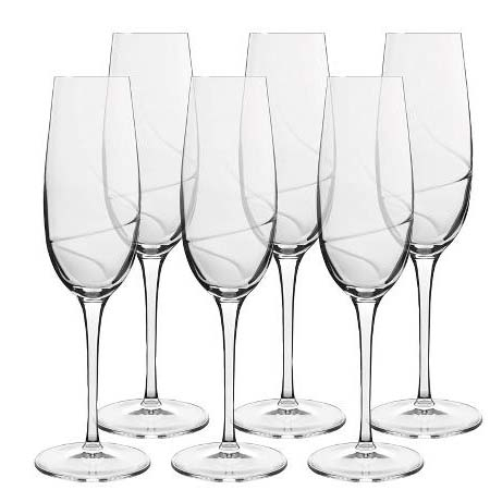 Luigi Bormioli Aero Champagneglas 23,8 cm 23,5 cl 6 stk. Klar Luigi Bormioli Aero Champagneglas 23,8 cm 23,5 cl 6 stk. Klar