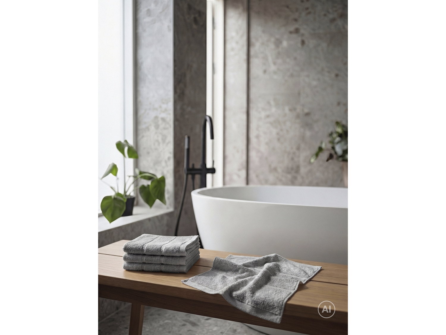Vaskeklud Sauna 30x30 Grey