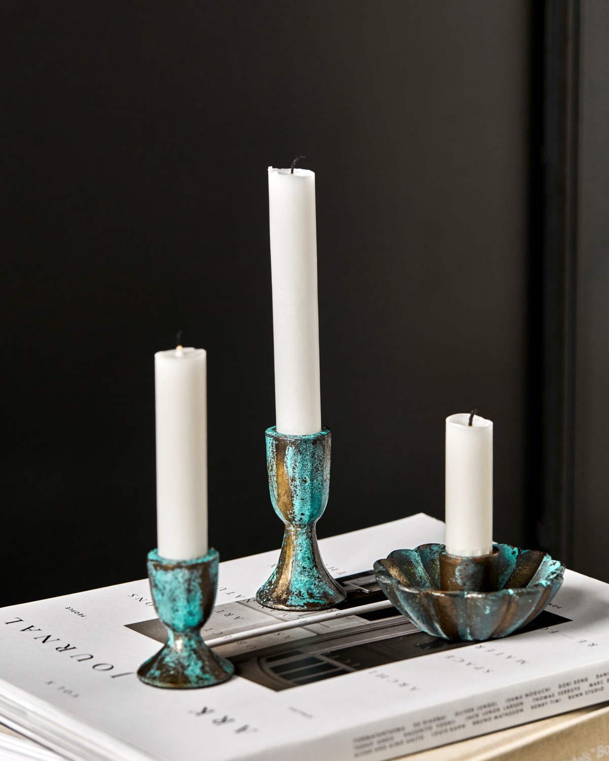 Lysestage, Cupa, Antikgrøn