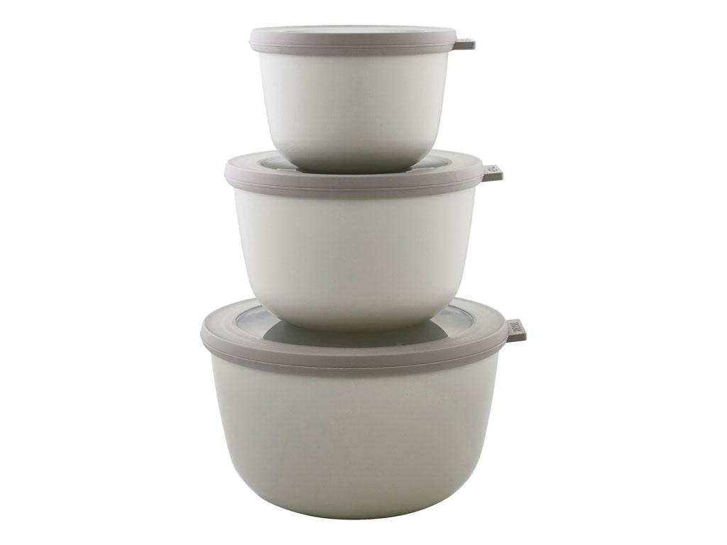 Mepal Cirqula Skålesæt - Høj - Nordic white - 3 stk.