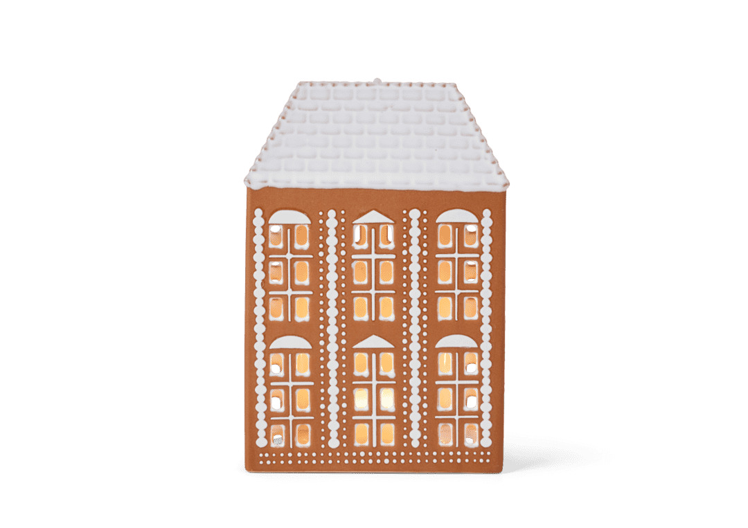 Kähler Gingerbread Lyshus stor brun Kähler Gingerbread Lyshus stor brun