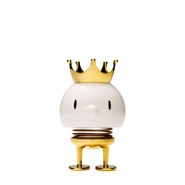 Hoptimist King Junior Bumble - 12 cm - Hvid/Guld