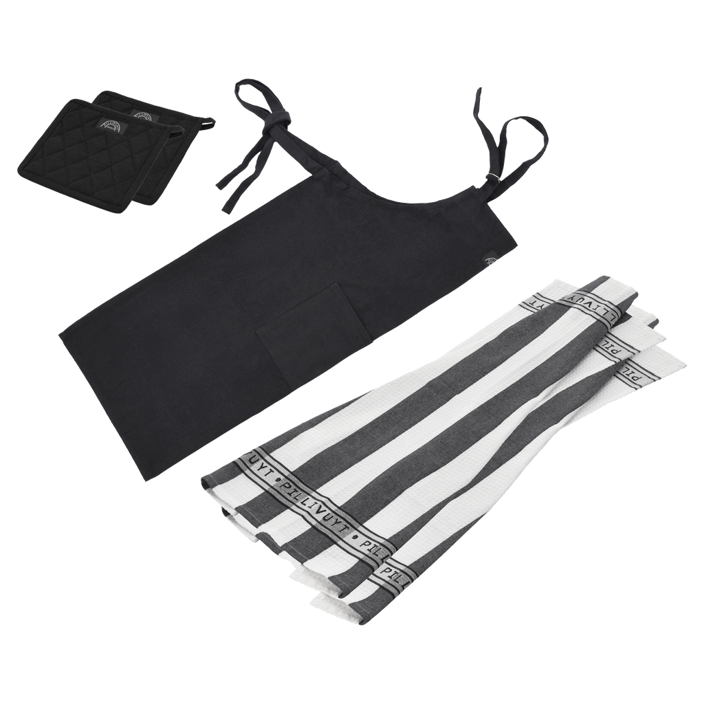 Pillivuyt - Tekstilsæt recycle 5 dele Sort