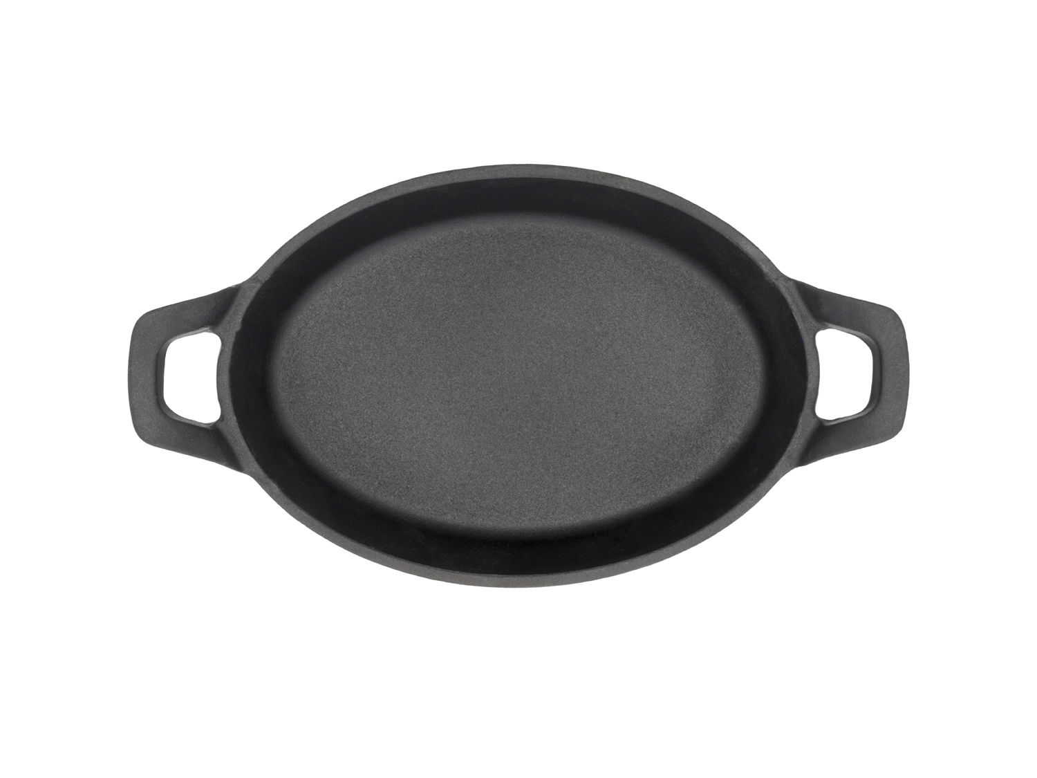 Pande med 2 greb oval Garonne Mini 0,75 liter Sort Støbejern