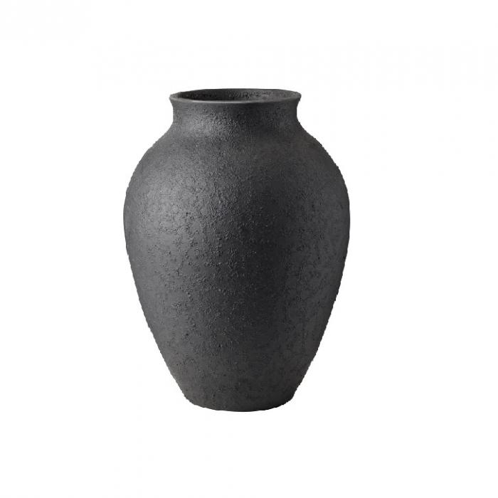 Knabstrup, vase, sort, 20 cm