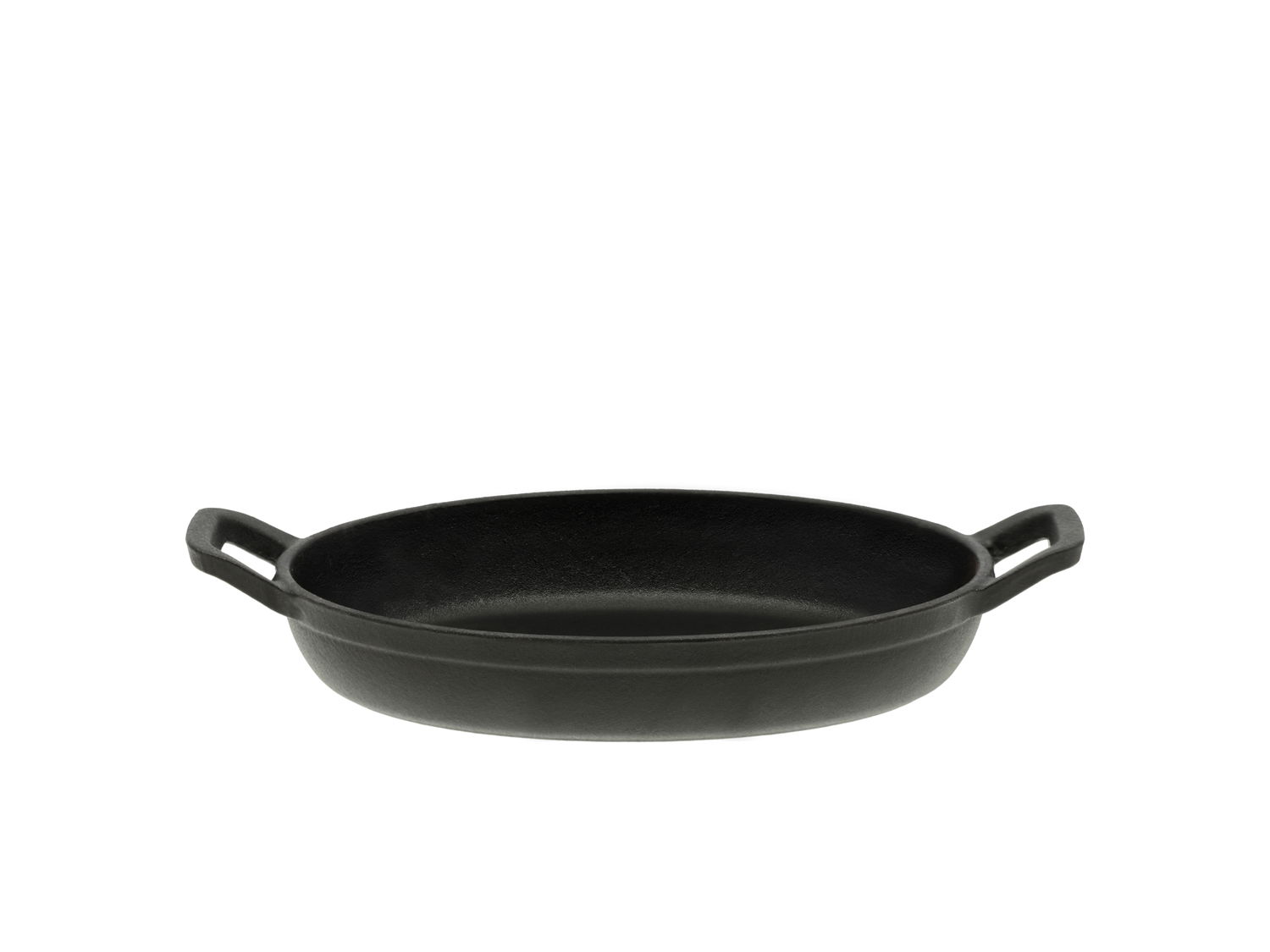 Pillivuyt - Pande med 2 greb oval Garonne Mini 0,34 liter Sort Støbejern