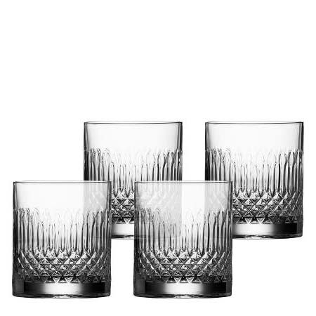 Luigi Bormioli Diamante Vandglas/whiskyglas 38 cl 4 stk. Klar 
