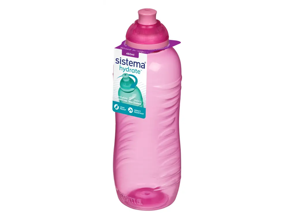 Sistema 460ml Twist 'n' Sip Pink Online Range - Drikkeflaske