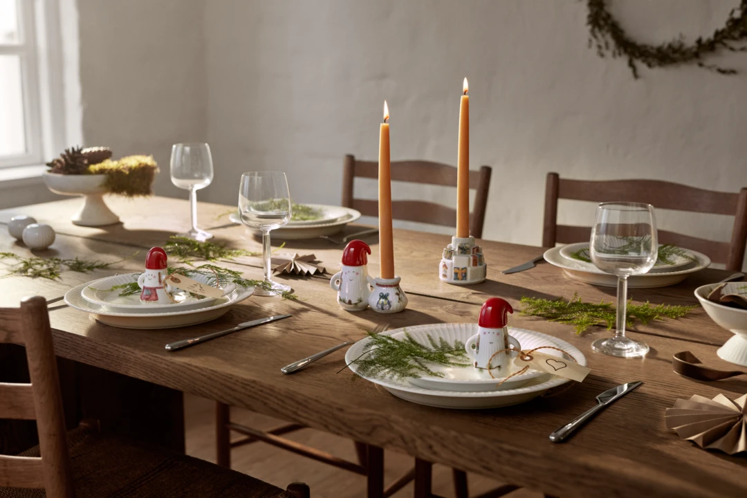 Hammershøi Christmas Nissefar Ø6 cm hvid