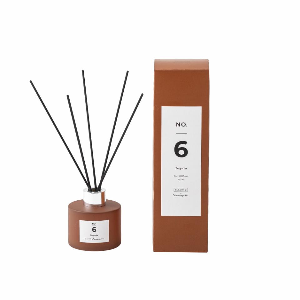NO. 6 - Sequoia Duftpinde, Brun, Duftevand