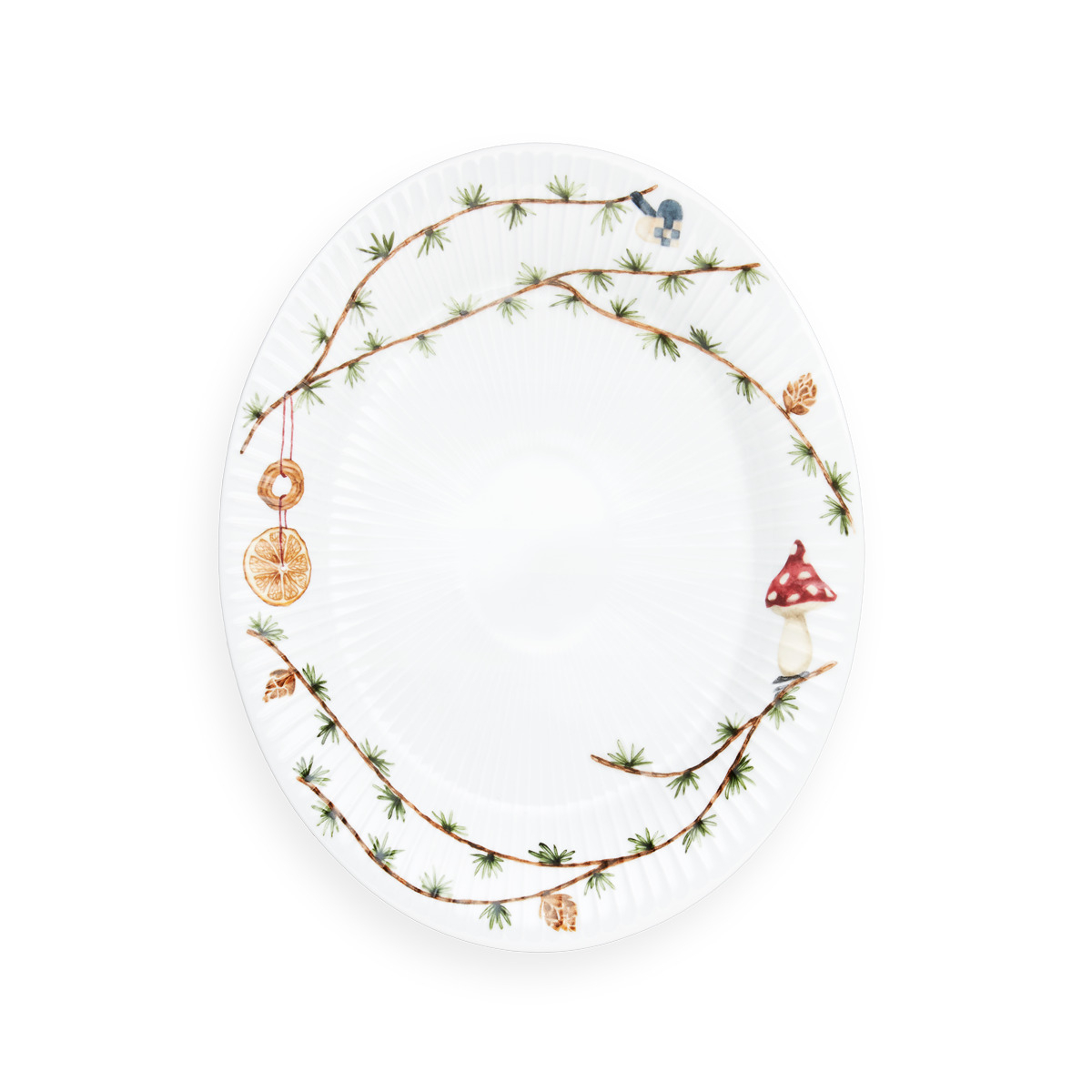 Hammershøi Christmas Ovalt bordfad 22,5x28,5 cm* Hammershøi Christmas Ovalt bordfad 22,5x28,5 cm*