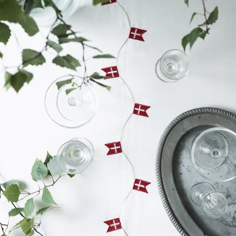 Langkilde & Søn - Fødselsdagsdug af stof, 140 x 340cm