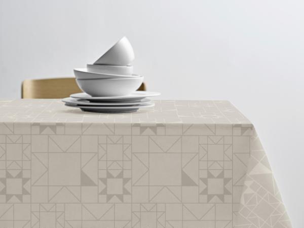 Södahl Star Damask Dug rund Ø160 cm Beige