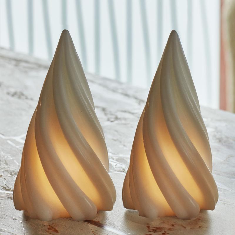 Sirius - Olina Træ Mini 2 pak, Hvid, 6,5 x 8 cm