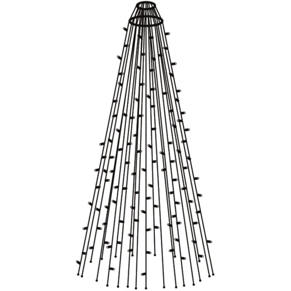 Billede af Sirius - Tech-Line LED flagstangskæde, 1518 varmhvide lys, 10,35 m
