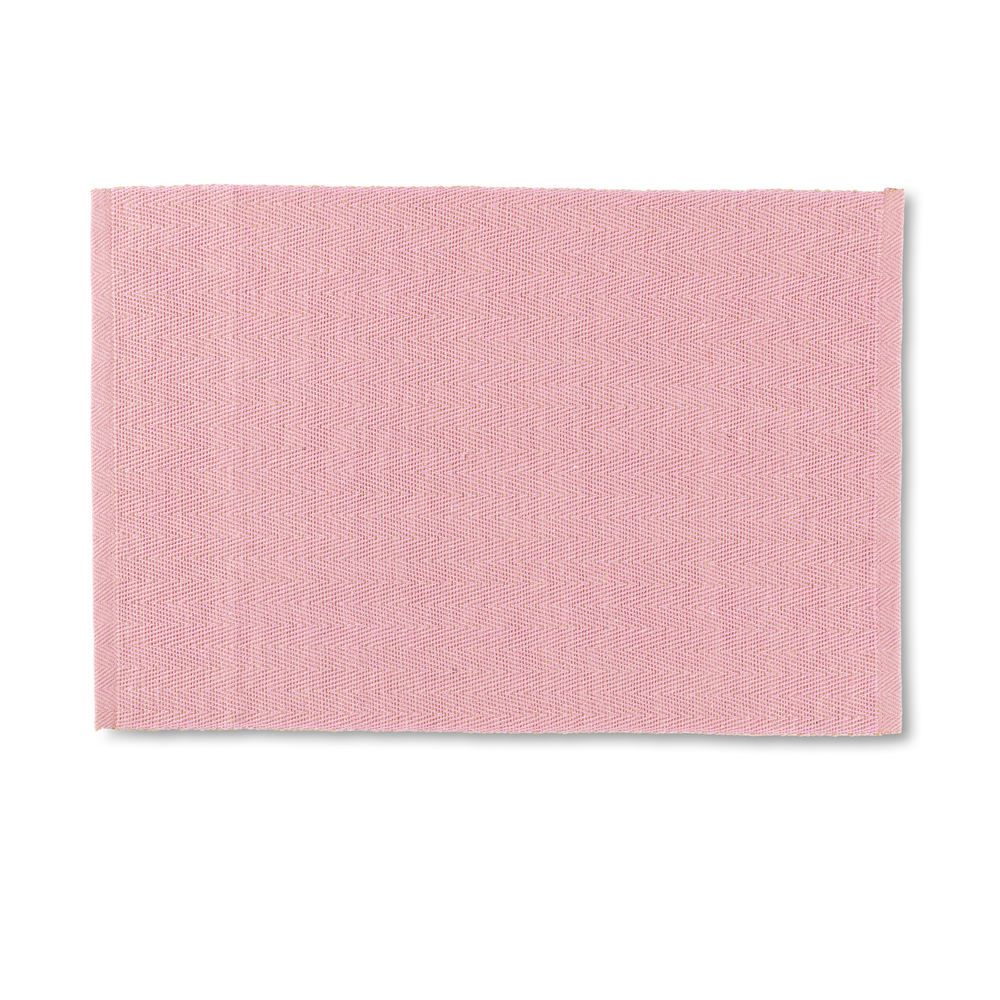 Lyngby Porcelæn - Herringbone Dækkeserviet, 43x30 cm, rosa
