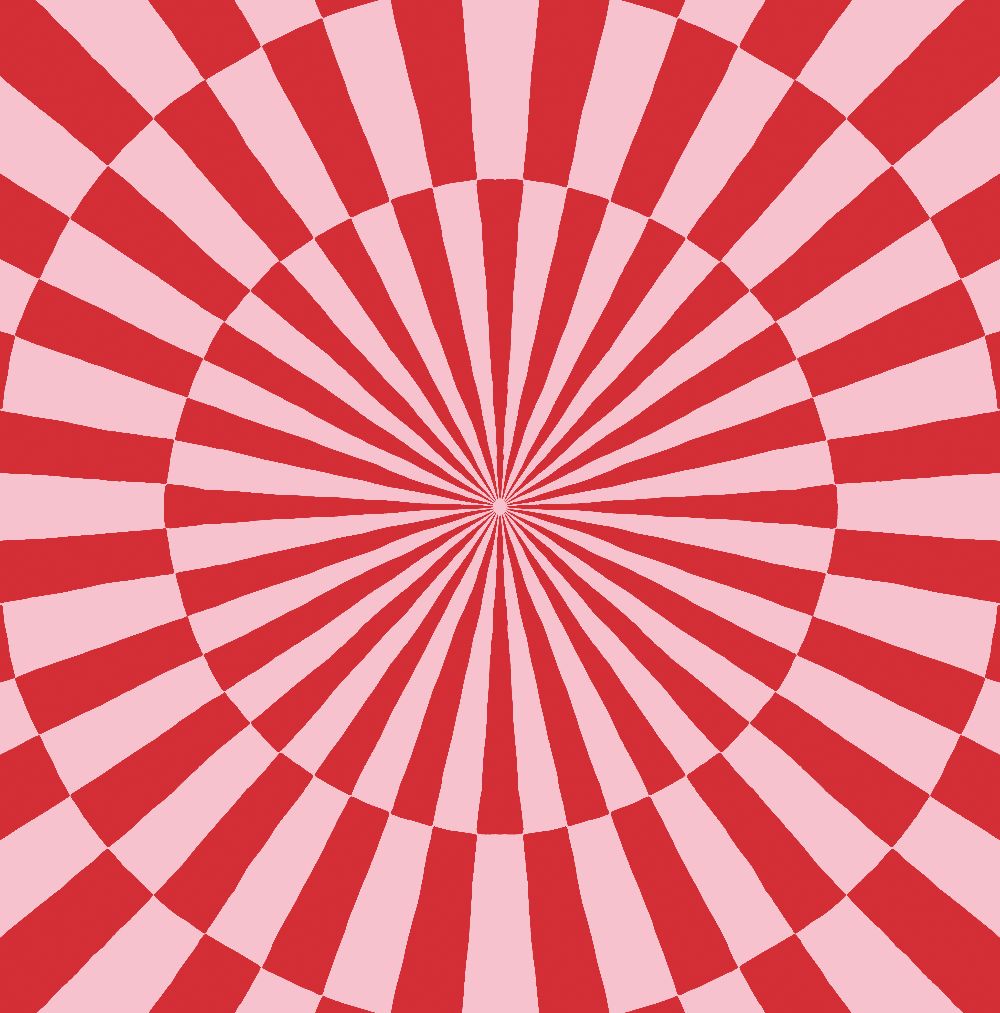 Cirkus dug rød 200x200cm