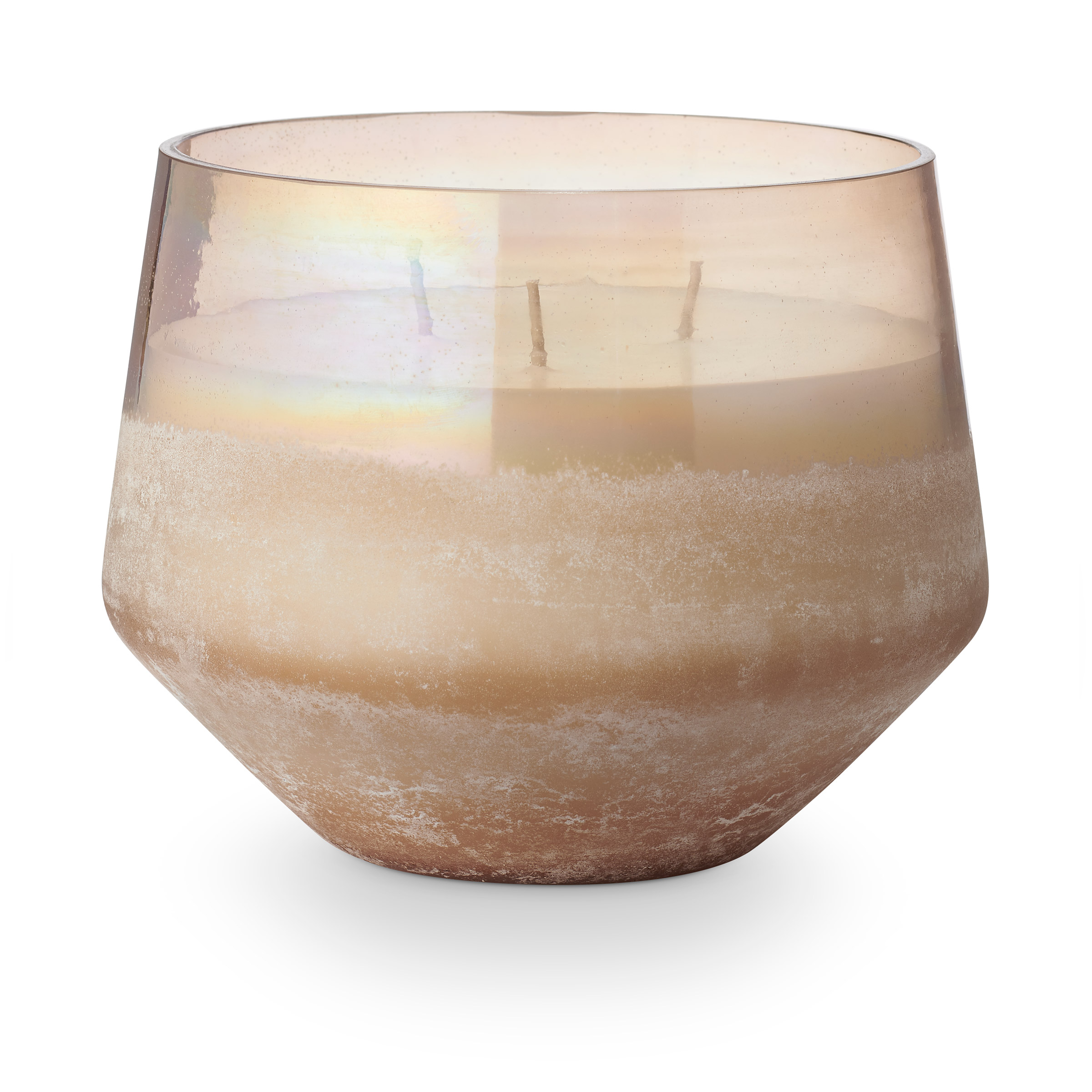 Bloomingville - Coconut Milk Mango Baltic Glas Duftlys, Rosa,, 890 G. - 80 Hours - D15xH12,7 cm